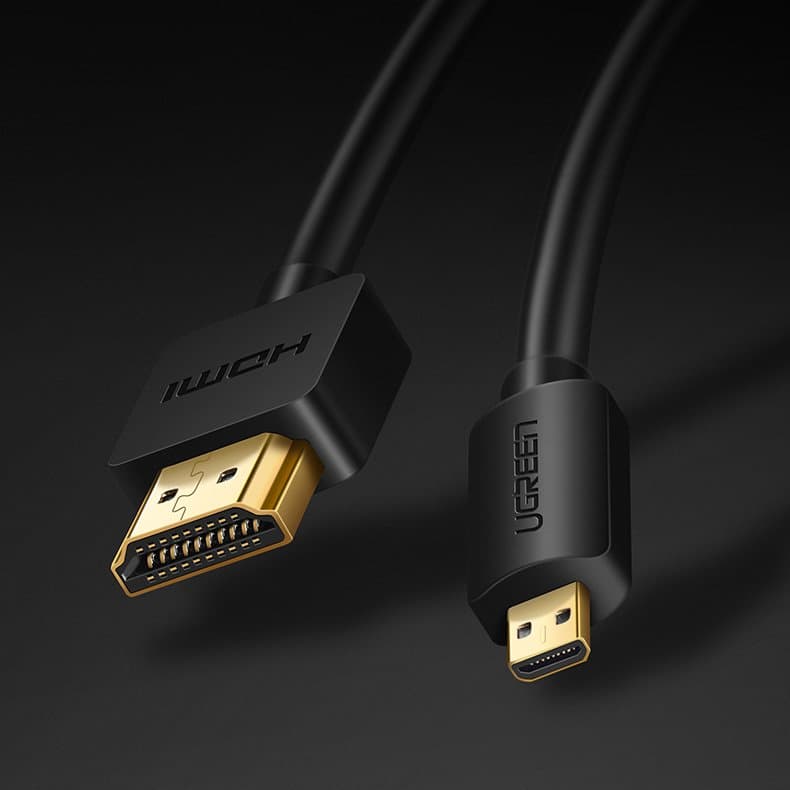 Ugreen cable HDMI - micro HDMI cable 19 pin 2.0v 4K 60Hz 30AWG 1.5m black (30102) 2