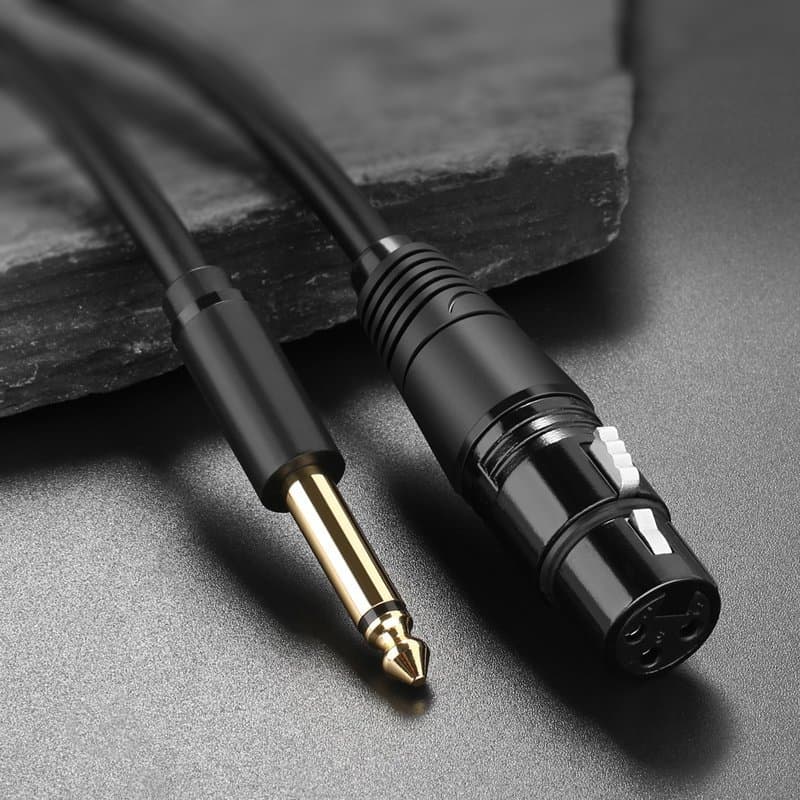 Ugreen audio cable Microphone cable to XLR microphone (female) - 6.35 mm jack (male) 3 m (AV131) 3