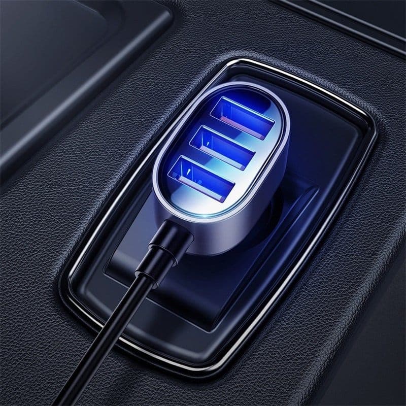 Joyroom fast car charger 5x USB 6.2 A with extension cable black (JR-CL03) 4