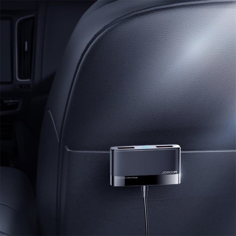 Joyroom fast car charger 5x USB 6.2 A with extension cable black (JR-CL03) 8