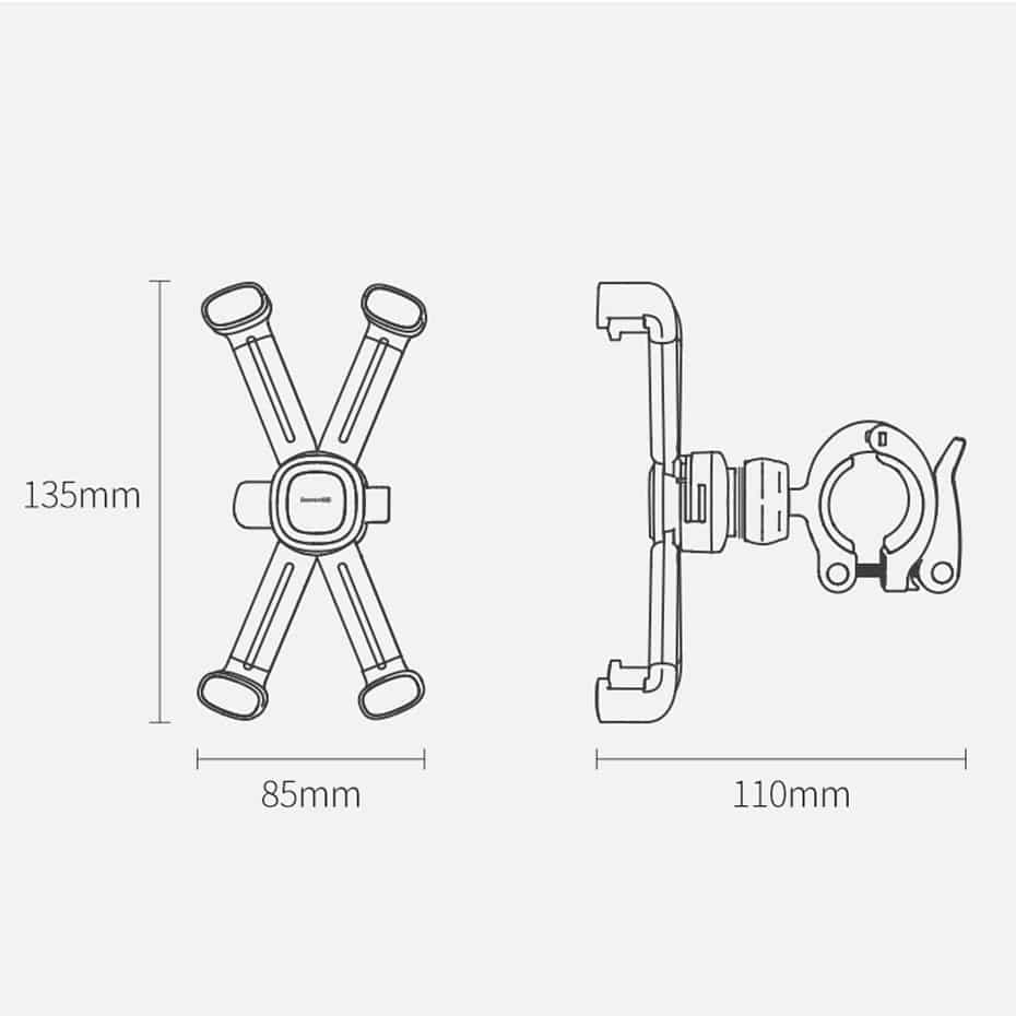 Baseus Quick to take cycling Holder (Applicable for bicycle and Motorcycle) black (SUQX-01) 22