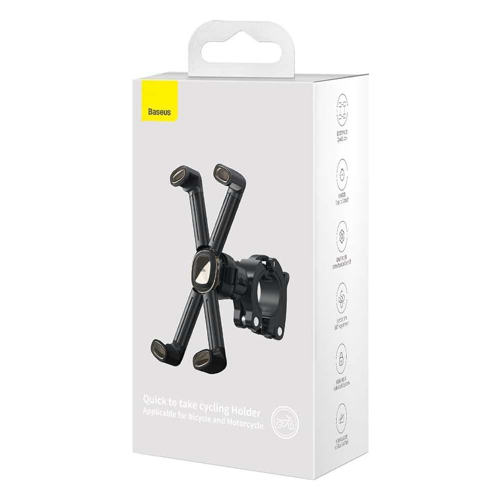 Baseus Quick to take cycling Holder (Applicable for bicycle and Motorcycle) black (SUQX-01) 6