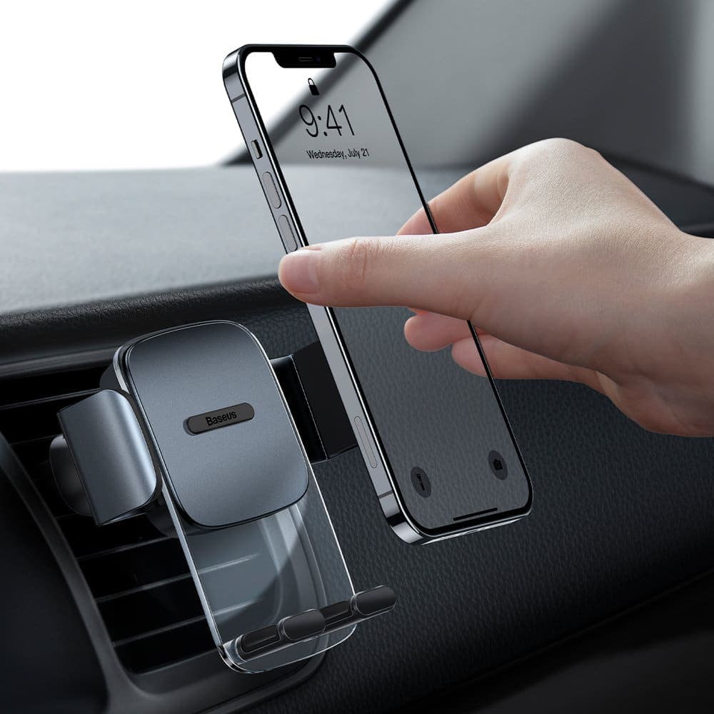 Baseus 2in1 car holder for cockpit and ventilation grille black (SUYK000001) 11