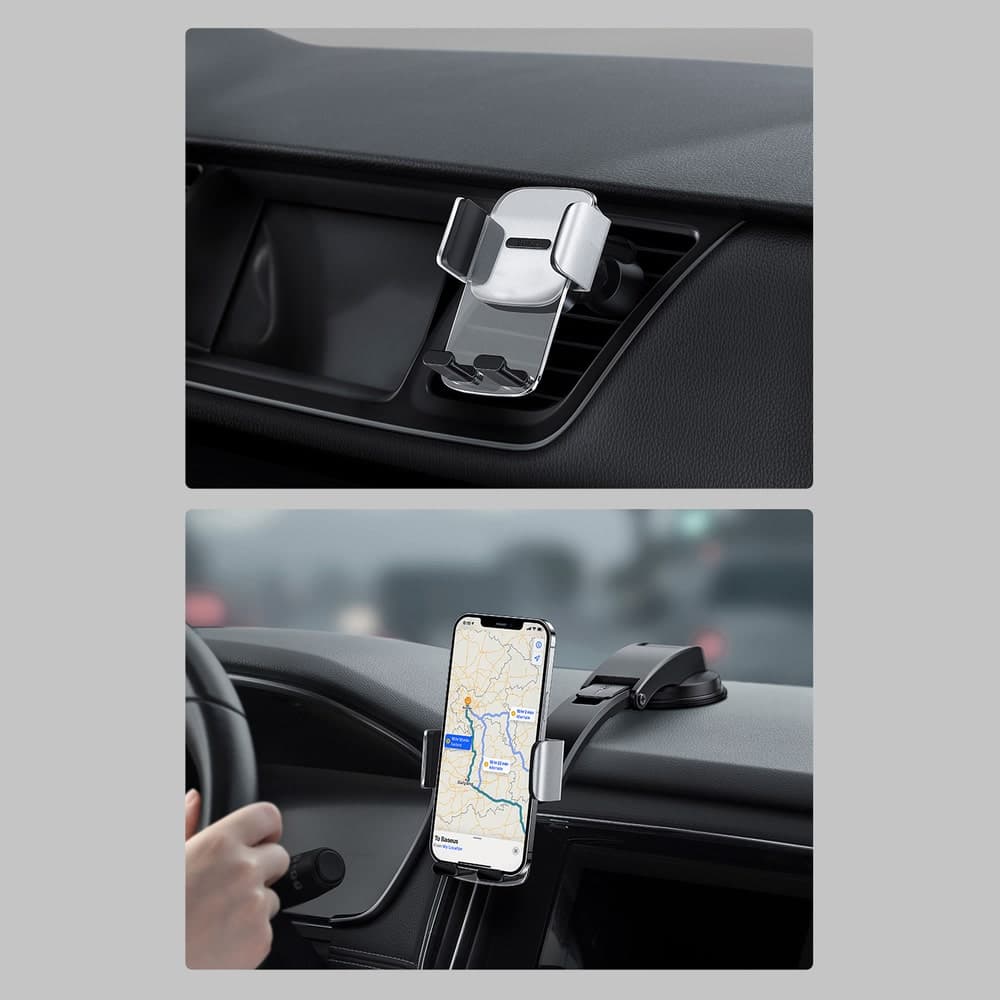 Baseus 2in1 car holder for cockpit and ventilation grille black (SUYK000001) 17