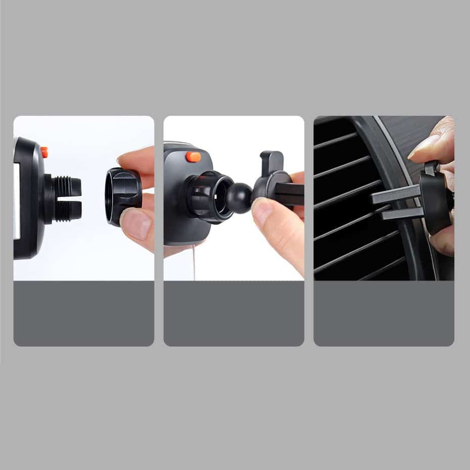 Baseus 2in1 car holder for cockpit and ventilation grille black (SUYK000001) 20