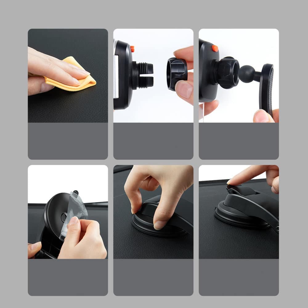 Baseus 2in1 car holder for cockpit and ventilation grille black (SUYK000001) 21
