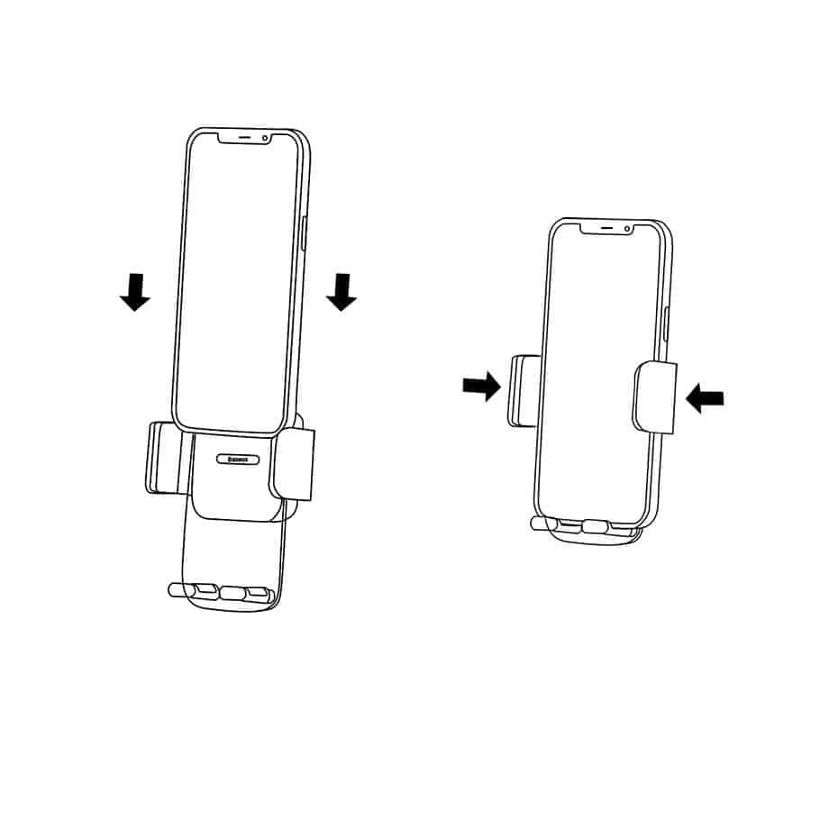 Baseus 2in1 car holder for cockpit and ventilation grille black (SUYK000001) 24