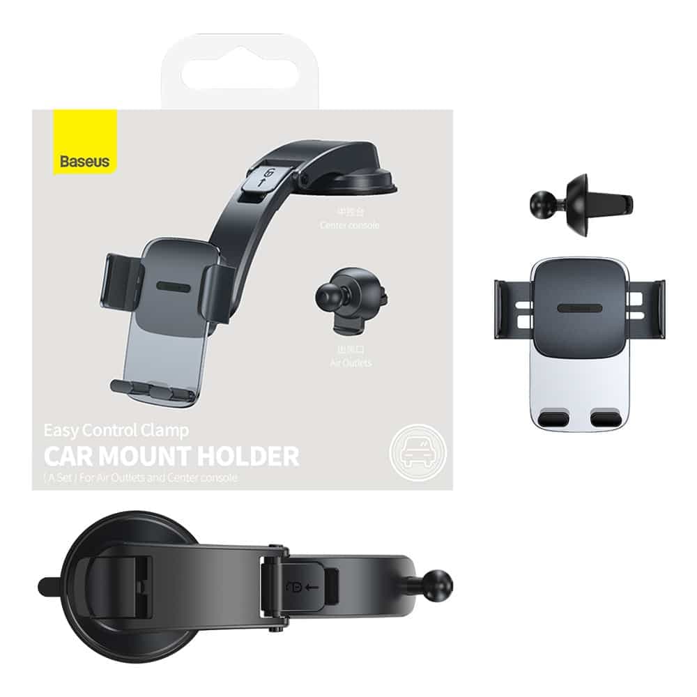 Baseus 2in1 car holder for cockpit and ventilation grille black (SUYK000001) 12