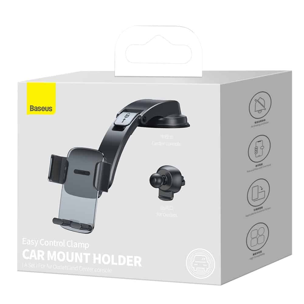 Baseus 2in1 car holder for cockpit and ventilation grille black (SUYK000001) 5