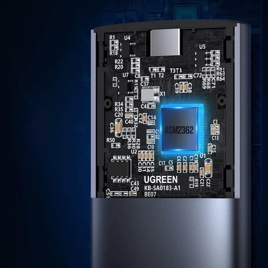 Ugreen Hard Drive Bay M.2 B-Key SATA 3.0 5Gbps Γκρί + USB Type C Καλώδιο (CM400) 5
