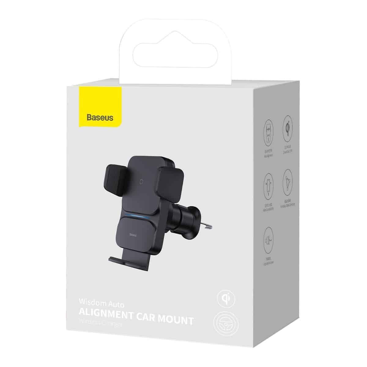 Baseus Wisdom induction charger car phone holder Μαύρο (CGZX000001) 22