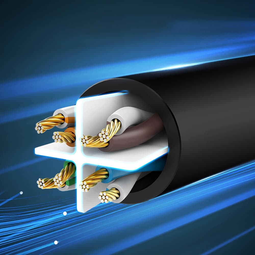 Ugreen flat LAN Ethernet Cat. 6 8m Μαύρο (NW102) 11