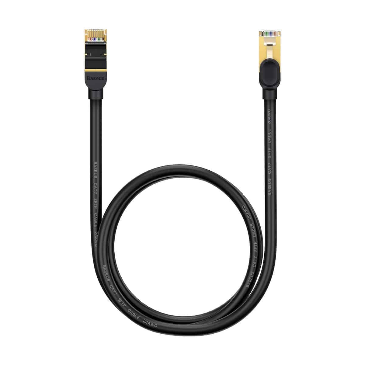 Baseus Speed Seven High Speed RJ45 Network Καλώδιο 10Gbps 1m Μαύρο (WKJS010101) 3