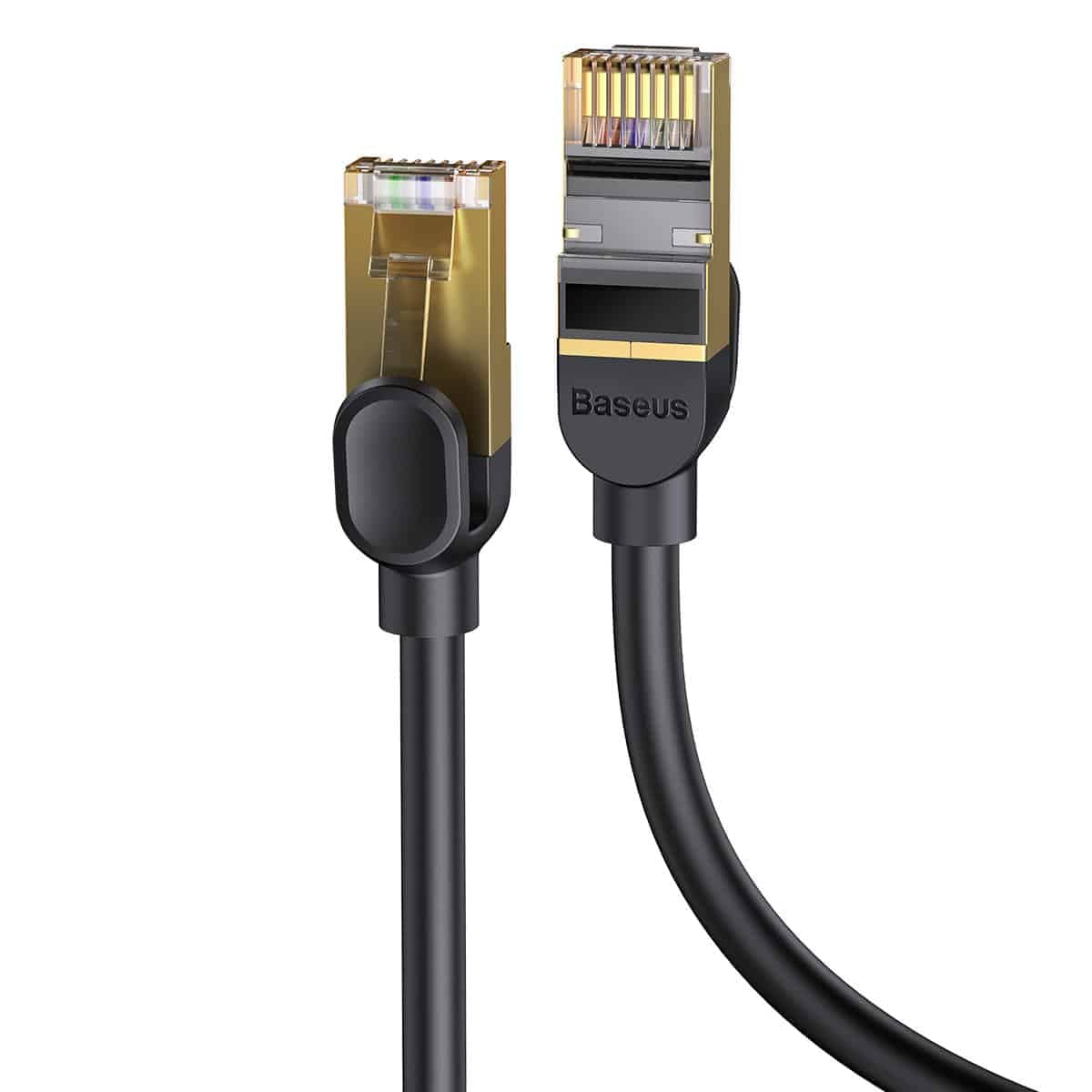 Baseus Speed Seven High Speed RJ45 Network Καλώδιο 10Gbps 1m Μαύρο (WKJS010101) 2