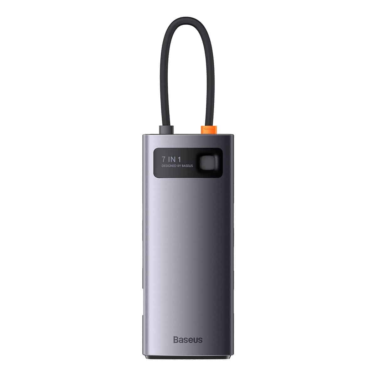 Baseus Metal Gleam Series HUB 7-in-1 USB Type C docking station - 1 x HDMI / 1 x VGA / 3 x USB 3.2 Gen. 1 / 1 x Power Delivery / 1 x RJ-45 Ethernet gray (WKWG040013) 10