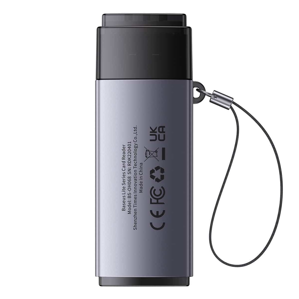Baseus Lite Series adapter SD / TF USB card reader Γκρί (WKQX060013) 4