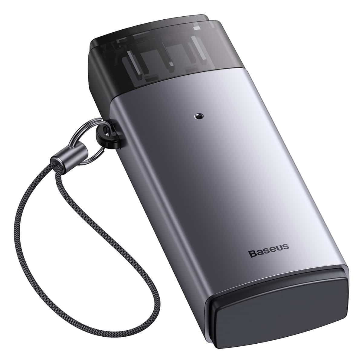 Baseus Lite Series adapter SD / TF USB card reader Γκρί (WKQX060013) 6