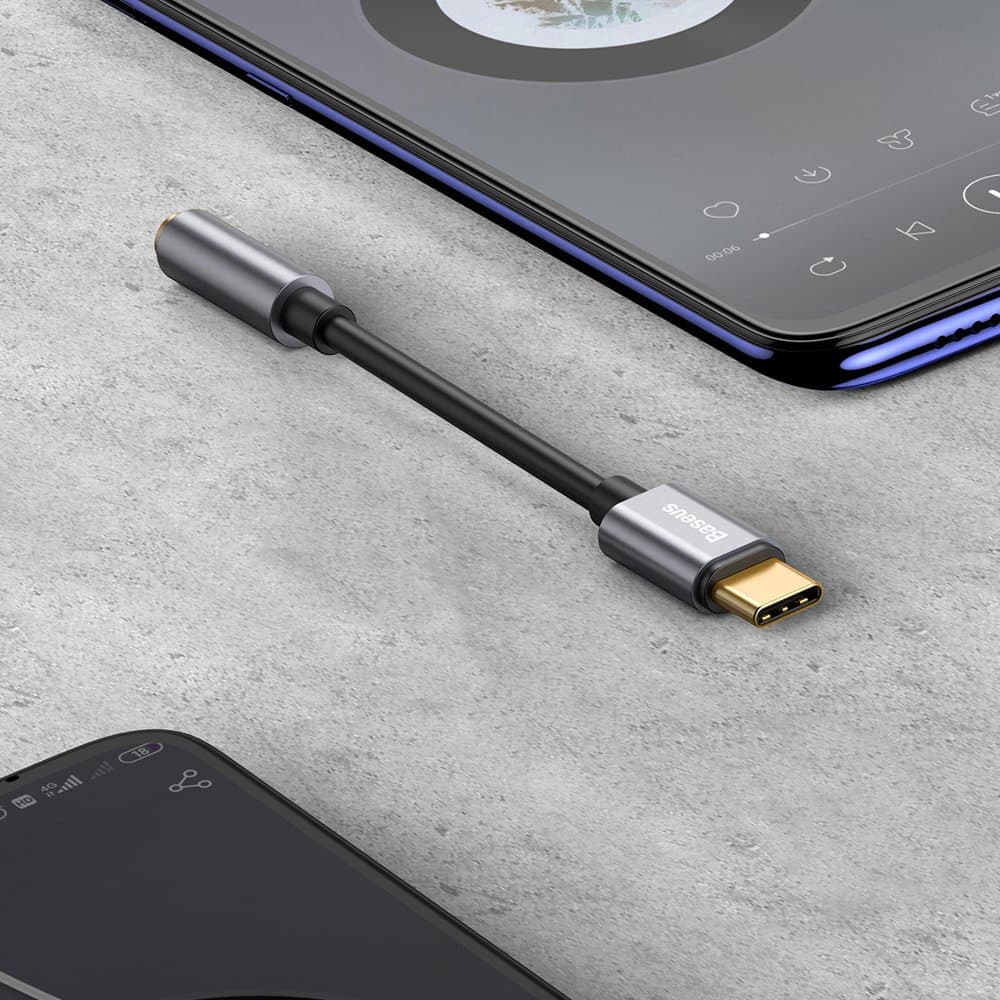 Baseus L54 headphone adapter USB-C to 3.5mm audio jack DAC 24 bit 48 KHz black (CATL54-01) 13