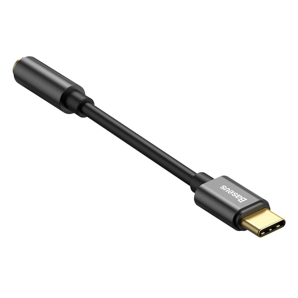 Baseus L54 headphone adapter USB-C to 3.5mm audio jack DAC 24 bit 48 KHz black (CATL54-01) 3