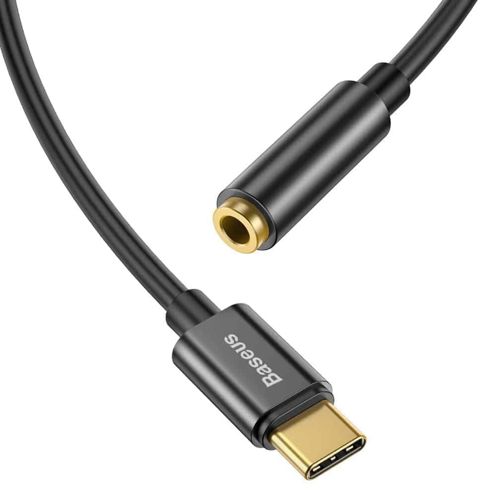 Baseus L54 headphone adapter USB-C to 3.5mm audio jack DAC 24 bit 48 KHz black (CATL54-01) 4
