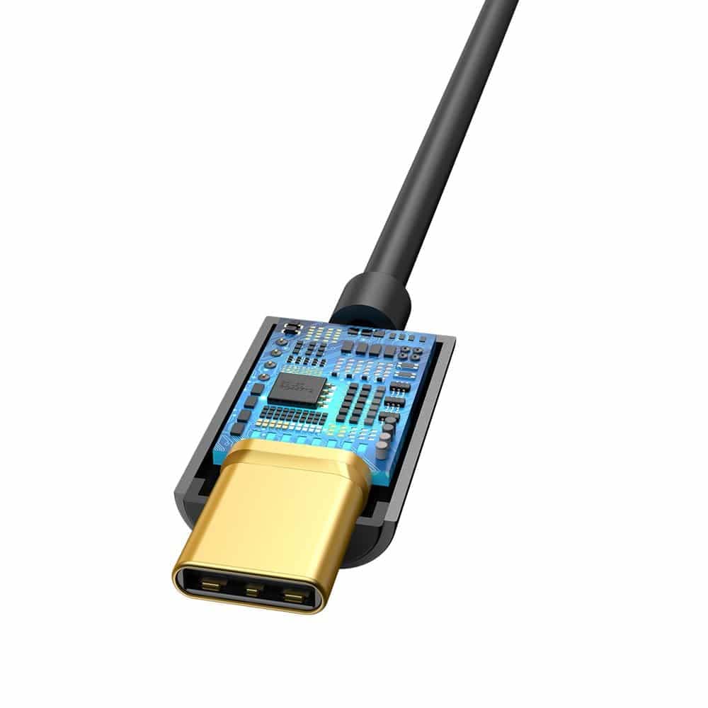 Baseus L54 headphone adapter USB-C to 3.5mm audio jack DAC 24 bit 48 KHz black (CATL54-01) 5