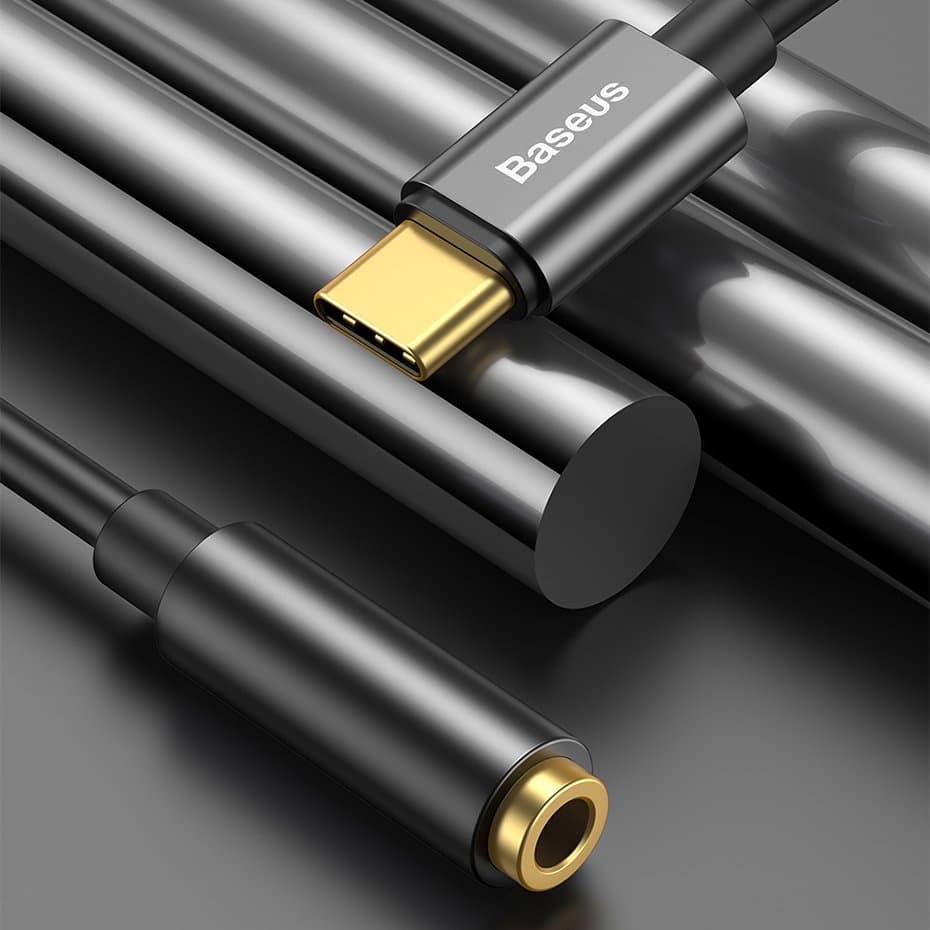 Baseus L54 headphone adapter USB-C to 3.5mm audio jack DAC 24 bit 48 KHz black (CATL54-01) 7