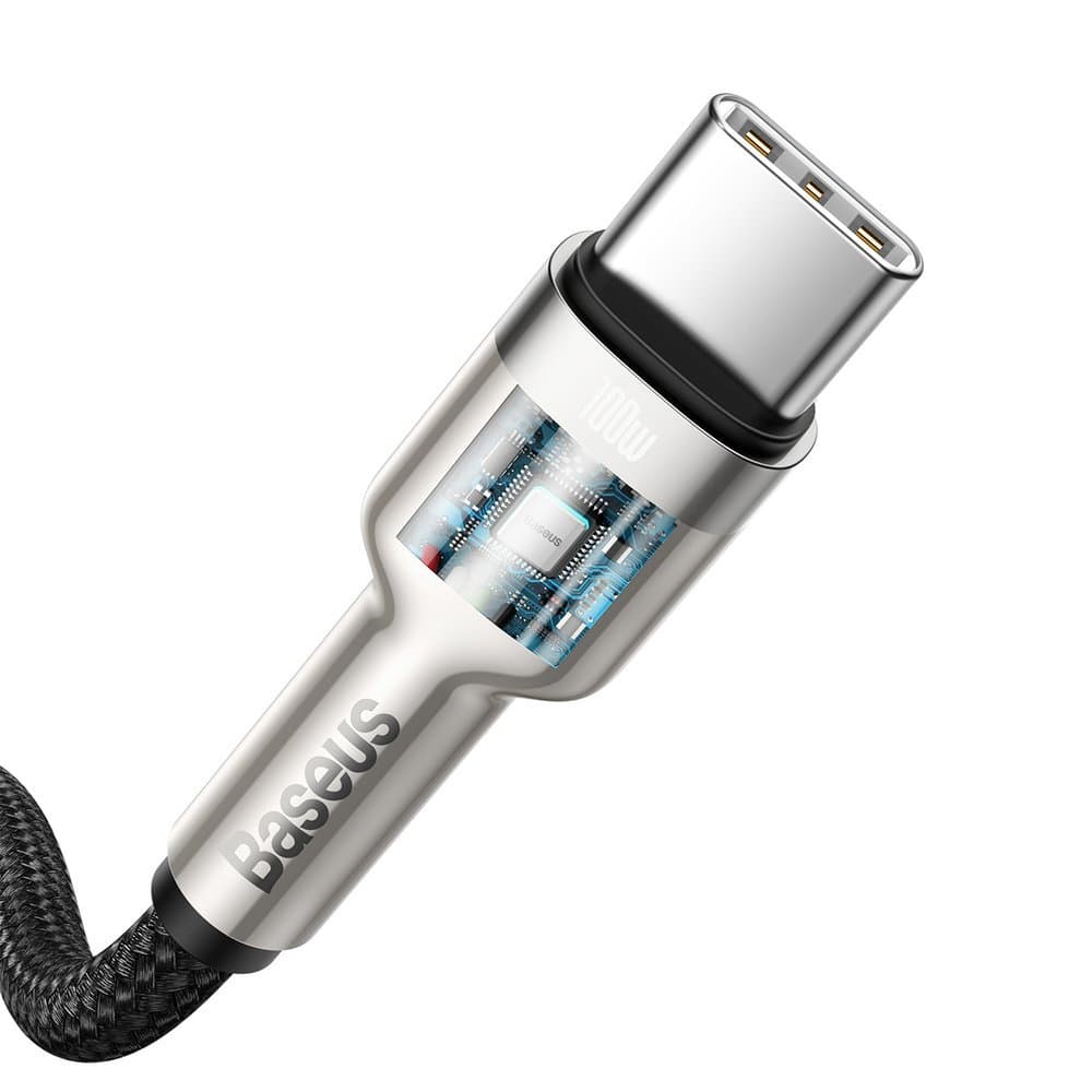 Baseus Cafule Series Metal Data USB Type C - USB Typ C Καλώδιο Power Delivery 100 W (20 V / 5 A) 2 m black (CATJK-D01) 4