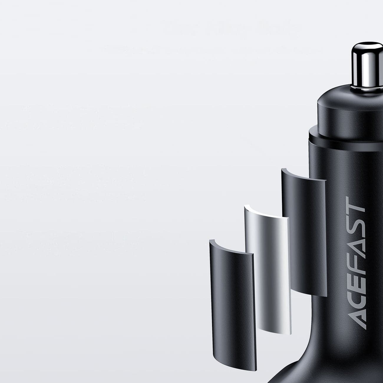 Acefast car charger 101W 2x USB Type C / USB, PPS, Power Delivery, Quick Charge 4.0, AFC, FCP Μαύρο (B5) 13