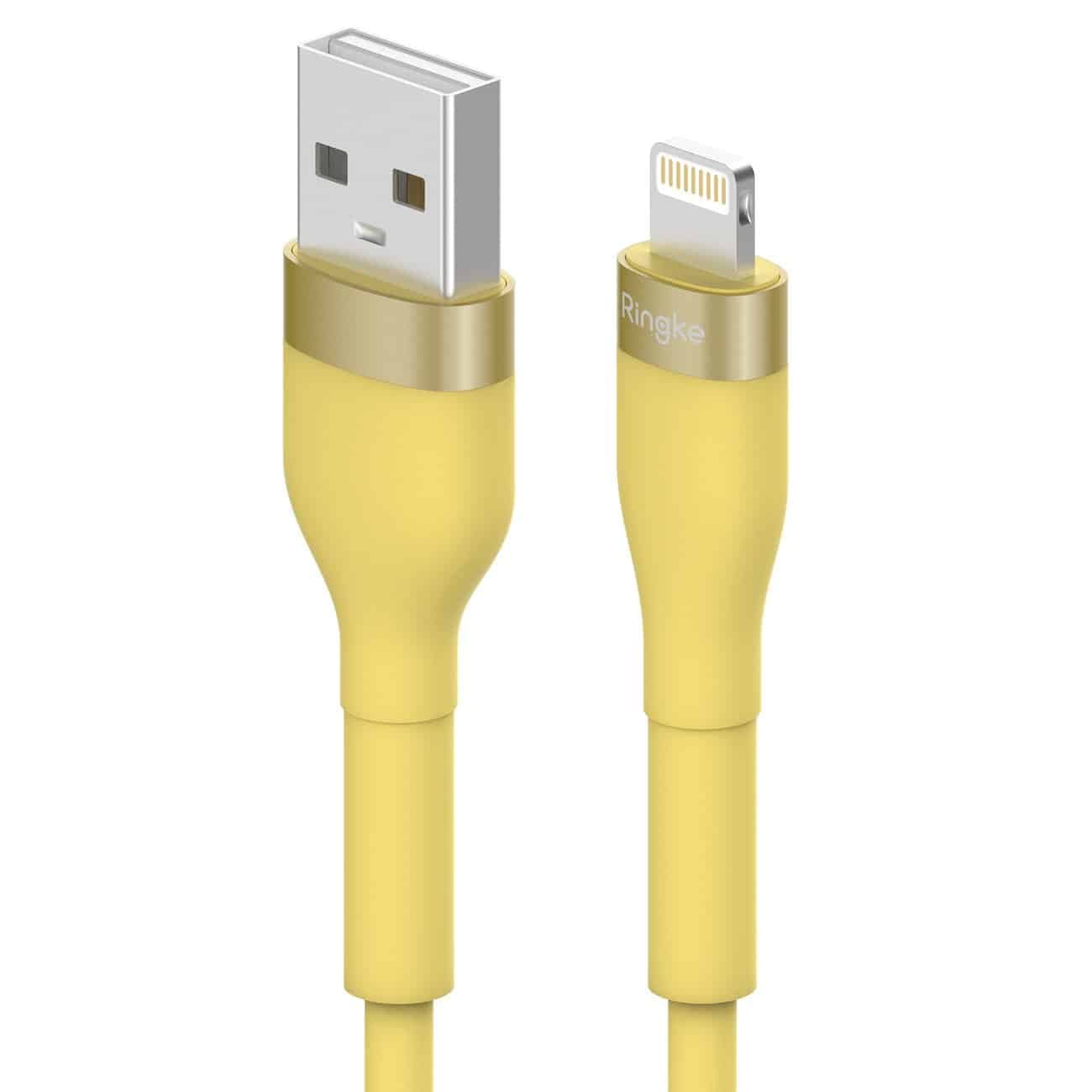Ringke USB-A cable - Lightning 480Mb / s 12W 2m Κίτρινο (CB60037RS)
