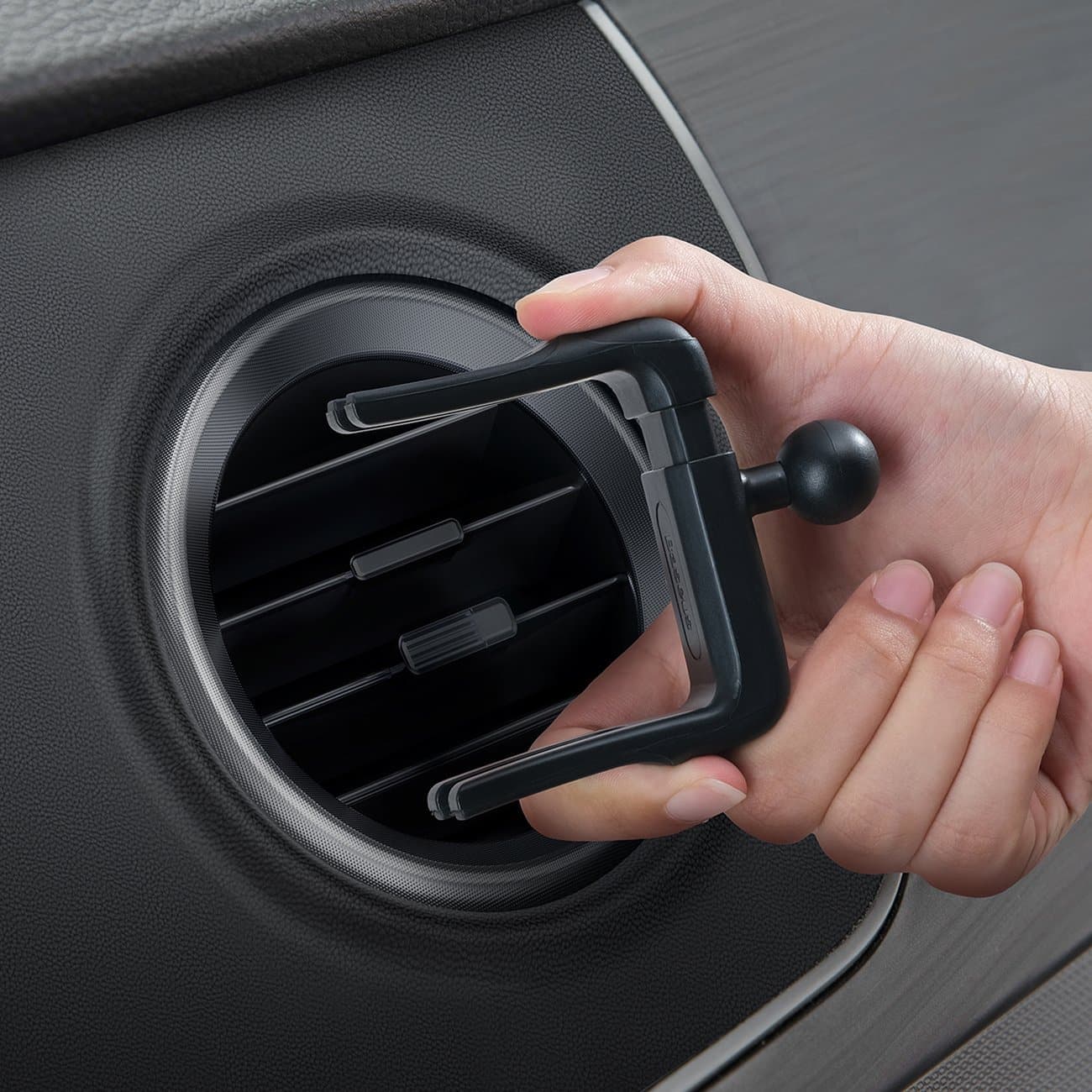 Baseus Metal AgeⅡ gravity holder for round car air vent dark Γκρί (SUJS030013) 11