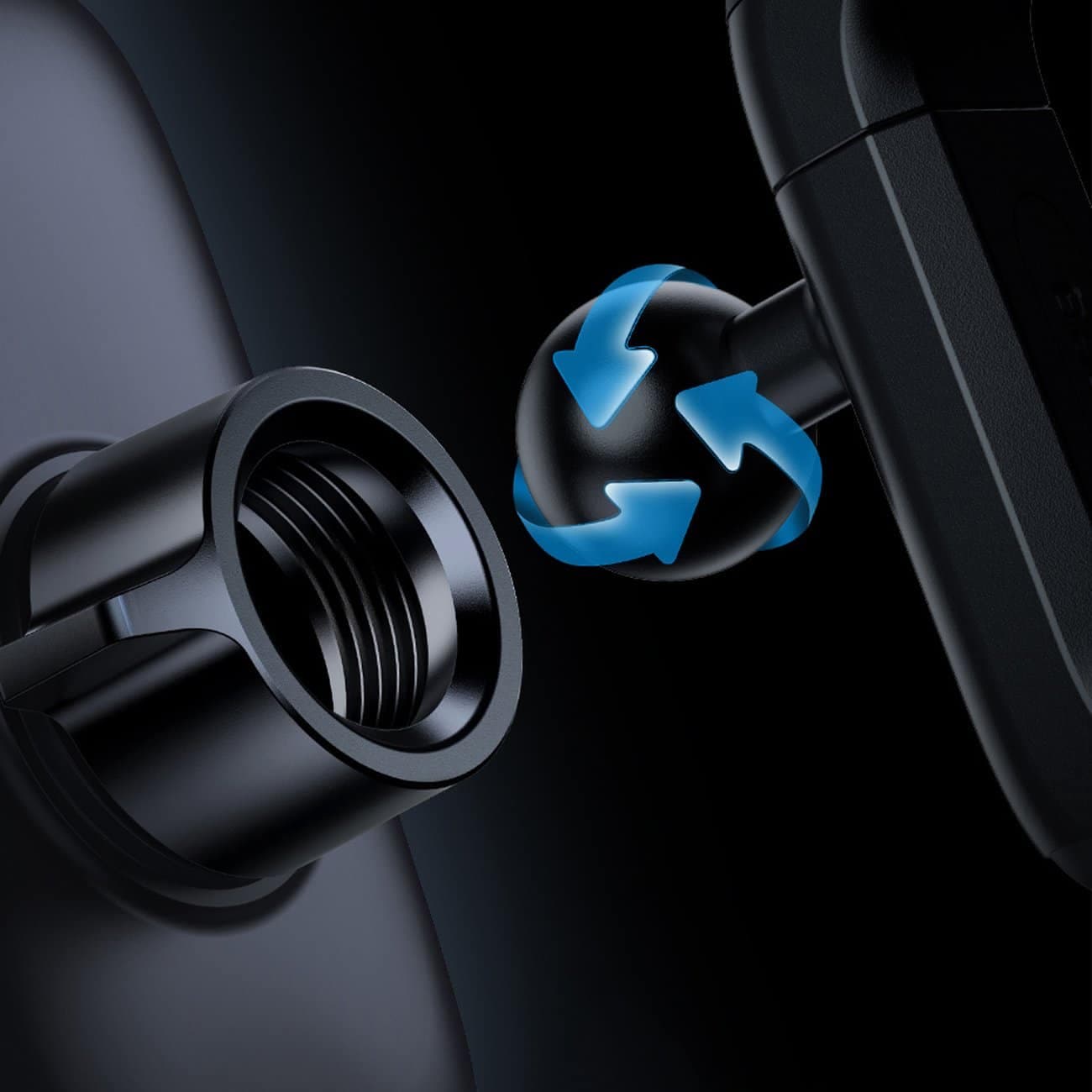 Baseus Metal AgeⅡ gravity holder for round car air vent dark Γκρί (SUJS030013) 21