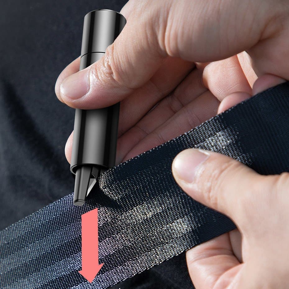 Baseus Sharp Tool Safety Hammer (Window-breaking+Safety belt cutting) Dark gray (CRSFH-0G) 14
