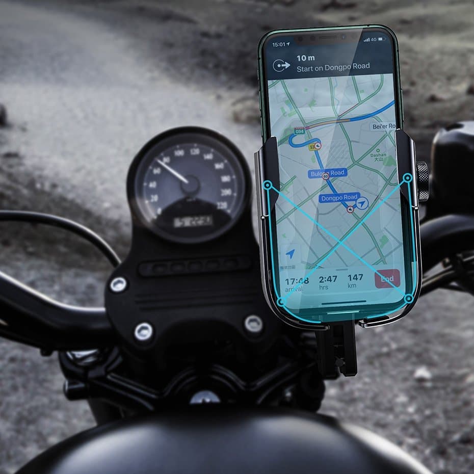 Baseus bicycle phone holder for the handlebar mirror black (SUKJA-01) 11
