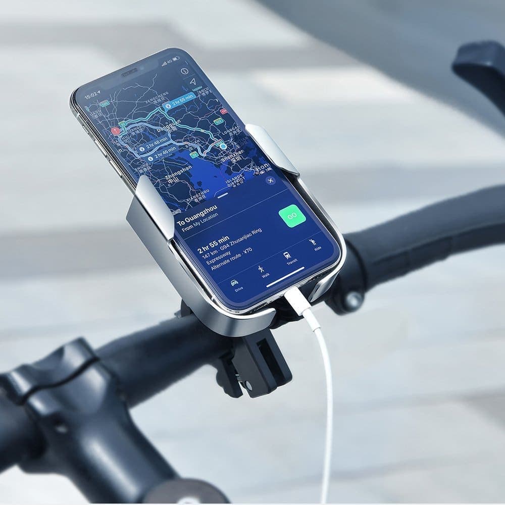 Baseus bicycle phone holder for the handlebar mirror black (SUKJA-01) 17