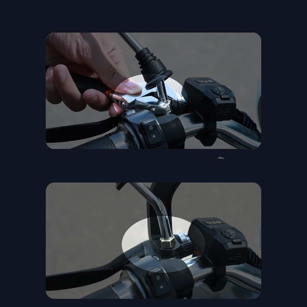 Baseus bicycle phone holder for the handlebar mirror black (SUKJA-01) 20