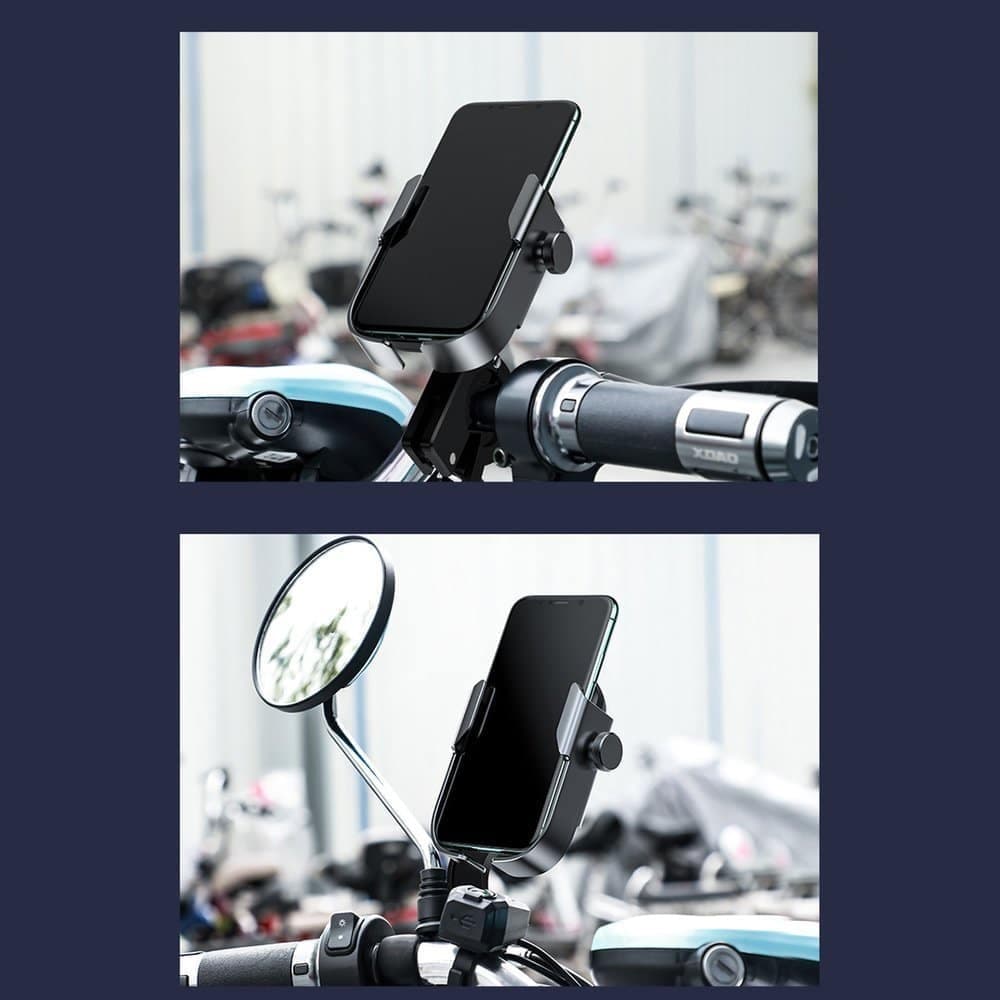 Baseus bicycle phone holder for the handlebar mirror black (SUKJA-01) 21
