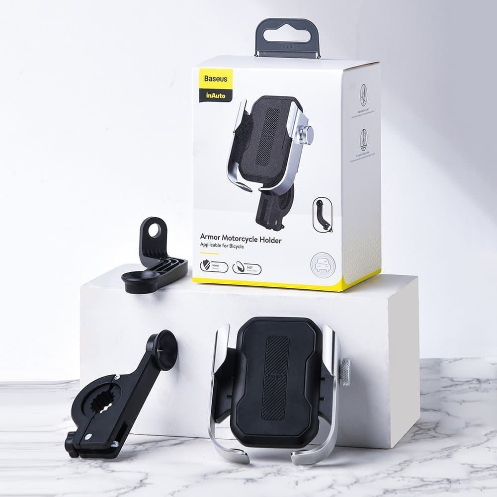 Baseus bicycle phone holder for the handlebar mirror black (SUKJA-01) 23
