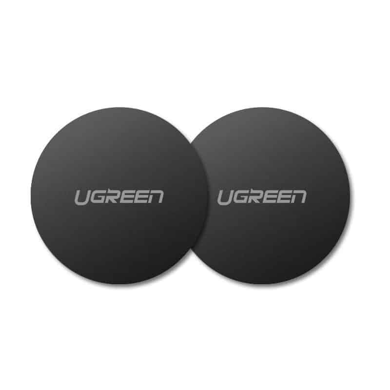 Ugreen 2x metal plates plate for magnetic phone holders Μαύρο (30836)