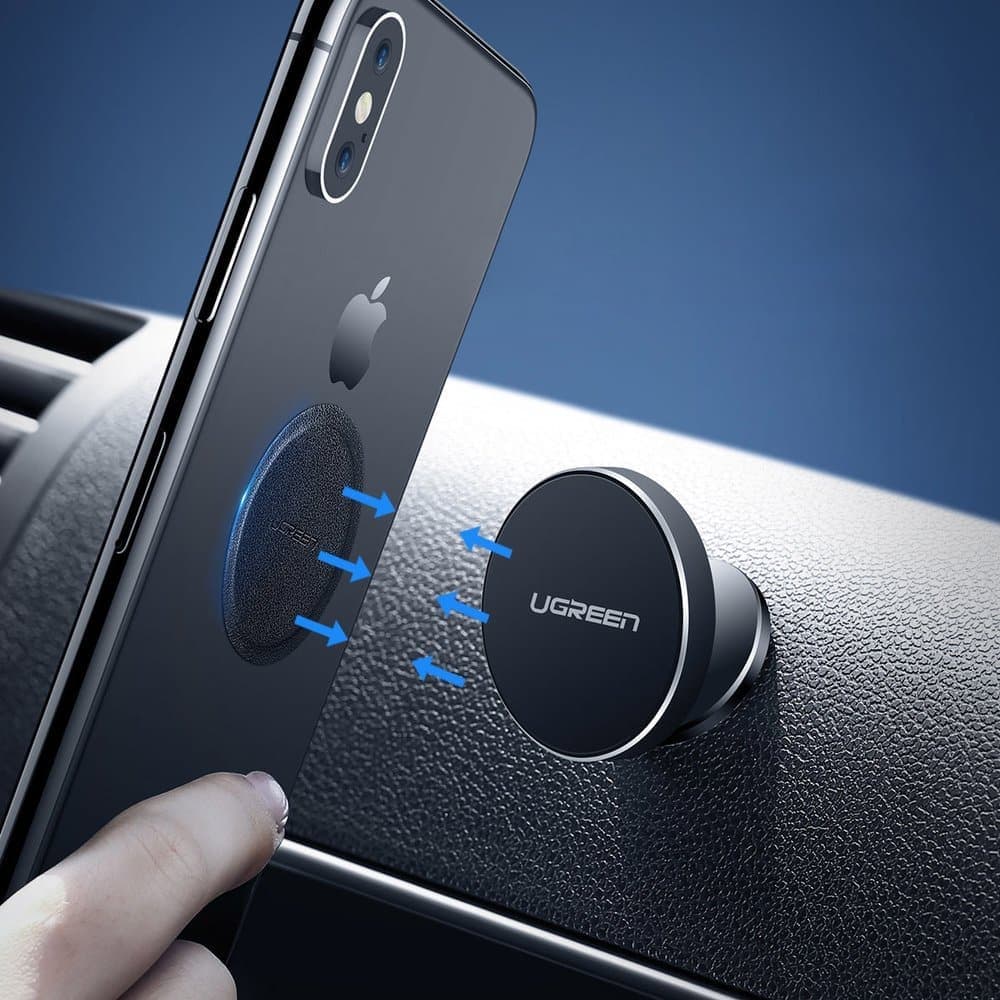 Ugreen 2x metal plates plate for magnetic phone holders Μαύρο (30836) 2