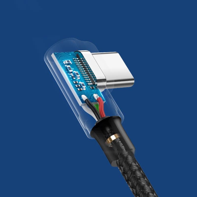 Ugreen angle cable USB cable - USB Type C Quick Charge 3.0 QC3.0 3 A 2 m Γκρί (US176 20857) 3