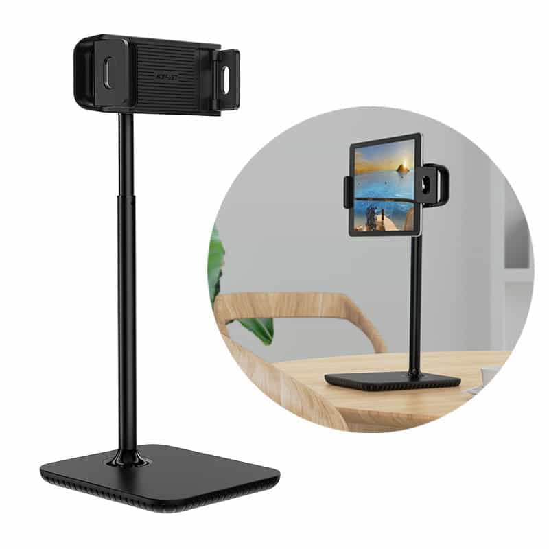 Acefast telescopic phone and tablet holder (135-230mm wide) for the desk 360 ° Μαύρο (E4 Μαύρο)