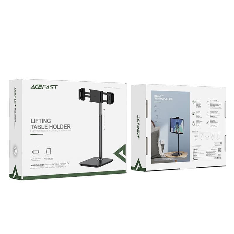 Acefast telescopic phone and tablet holder (135-230mm wide) for the desk 360 ° Μαύρο (E4 Μαύρο) 6