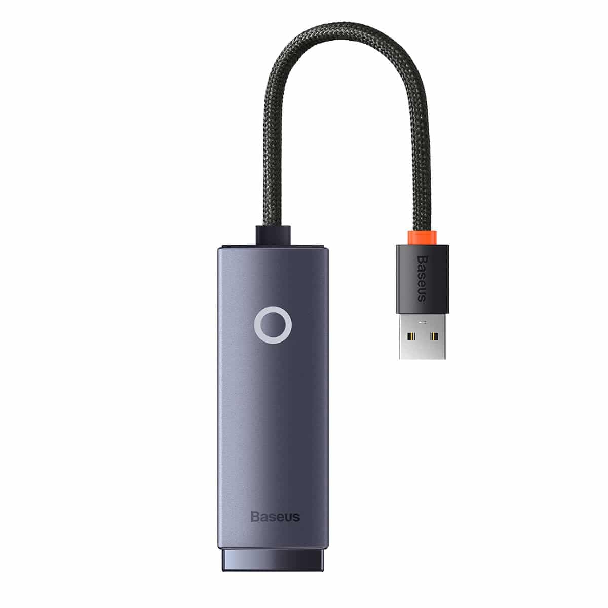 Baseus Lite Series USB adapter - RJ45 LAN socket 100Mbps gray (WKQX000013) 2