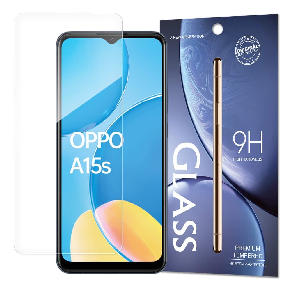 Tempered Glass 9H Screen Protector for Oppo A15s / A15 (packaging – envelope)