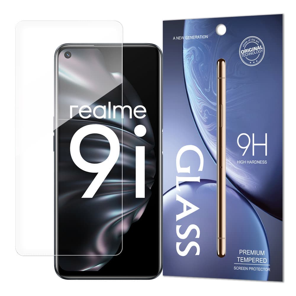 Tempered Glass 9H Screen Protector for Oppo A76 / Oppo A36 / Realme 9i (packaging – envelope)