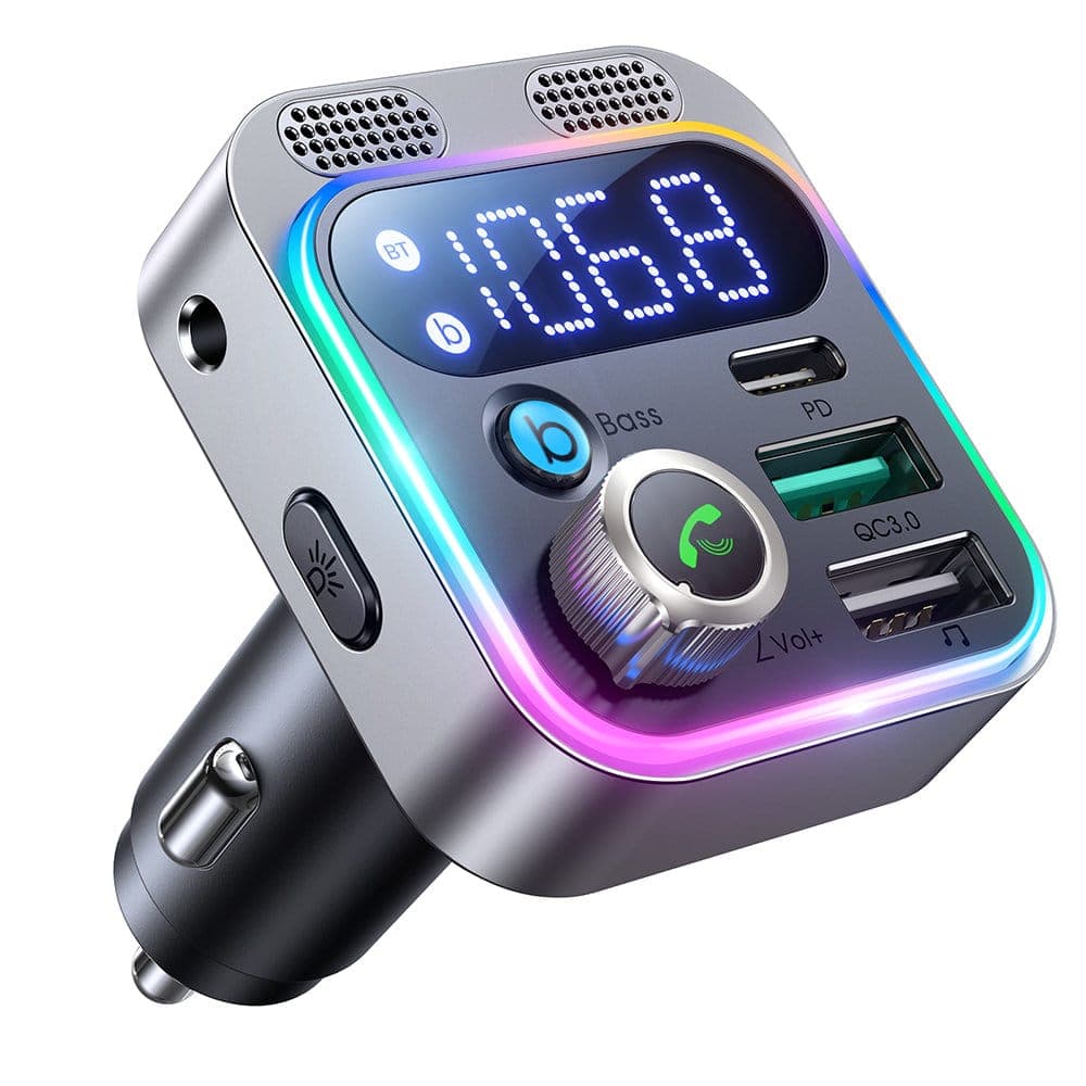 Joyroom FM transmitter / car charger 48W PPS/PD/QC3.0 Μαύρο (JR-CL16)