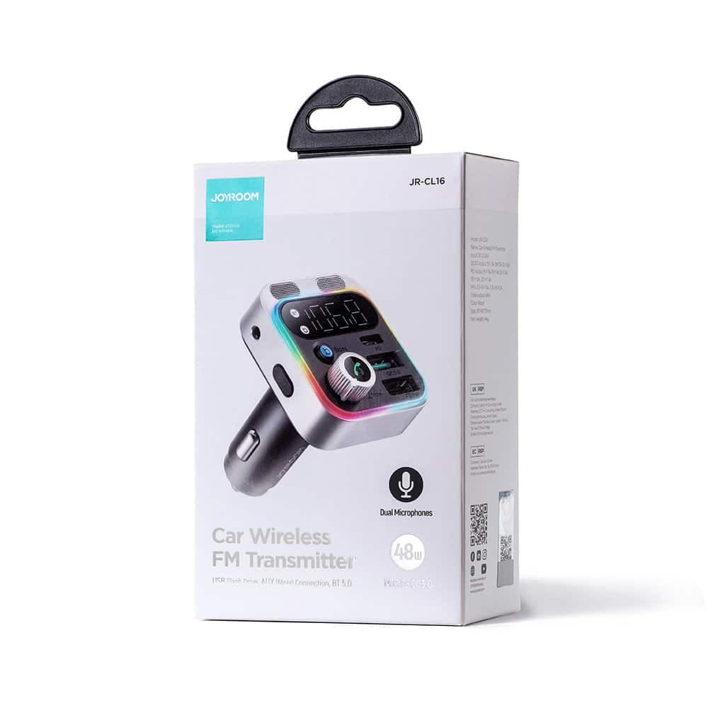 Joyroom FM transmitter / car charger 48W PPS/PD/QC3.0 Μαύρο (JR-CL16) 10
