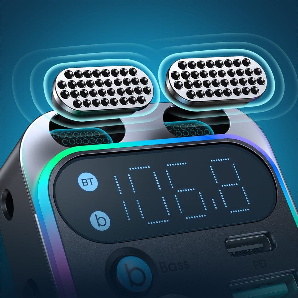 Joyroom FM transmitter / car charger 48W PPS/PD/QC3.0 Μαύρο (JR-CL16) 2