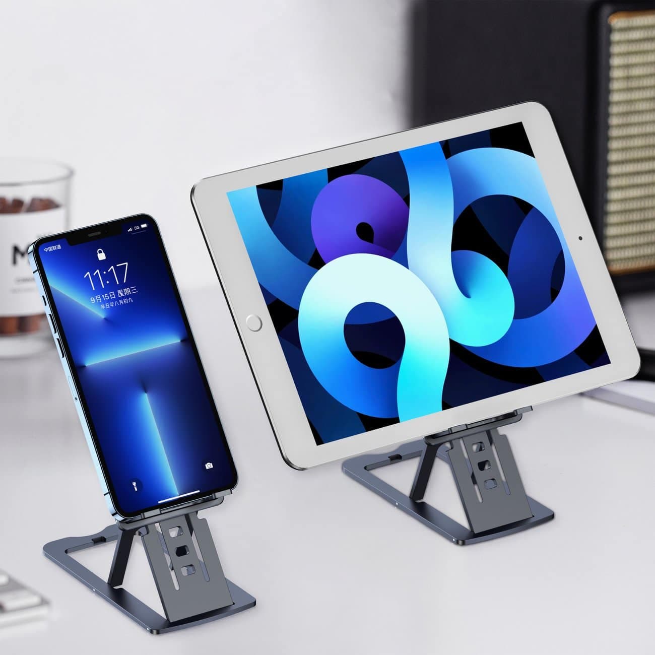 Choetech folding stand for smartphone/tablet Γκρί (H064) 3