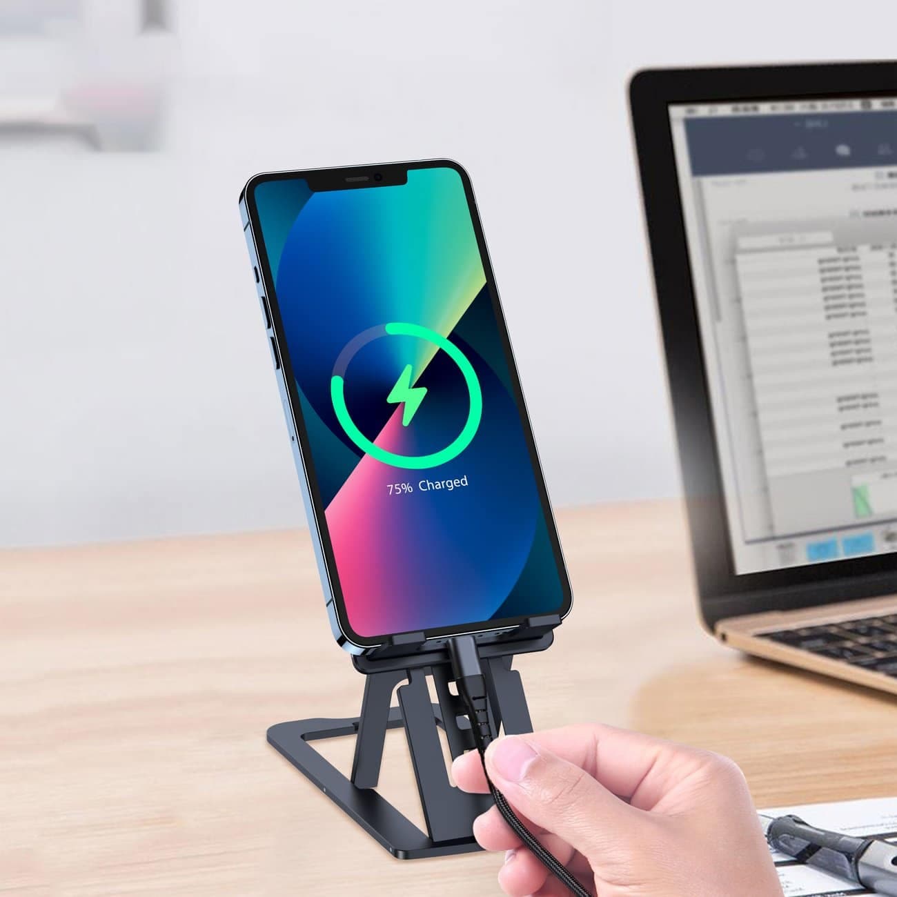 Choetech folding stand for smartphone/tablet Γκρί (H064) 4